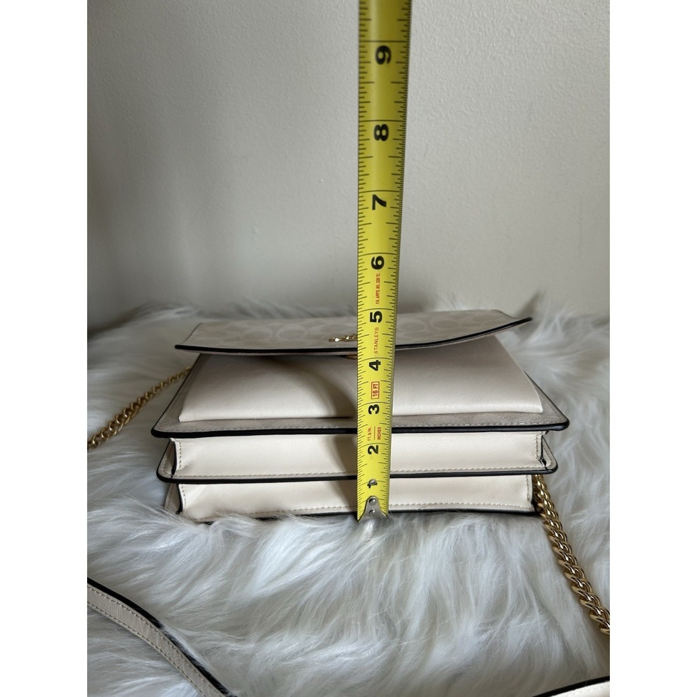 Coach Klare Crossbody Bag Signature Canvas White Beige Colorblock 91019 - Picture 11 of 11